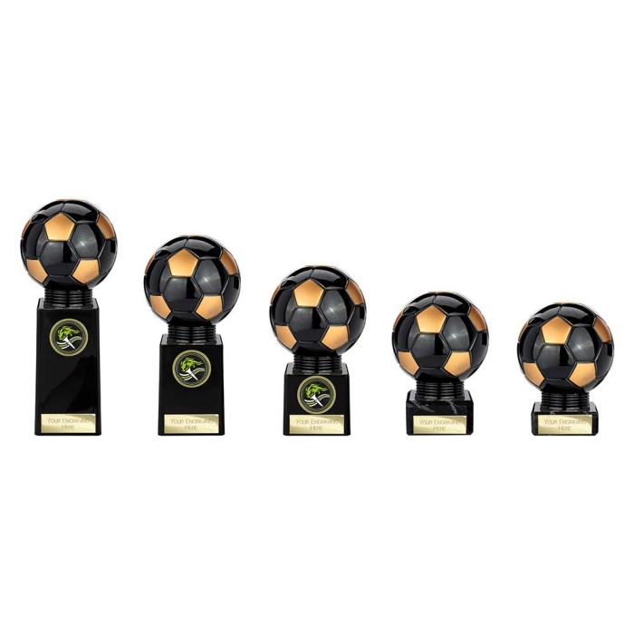 BLACK VIPER FOOTBALL LEGEND RESIN TROPHY - 5 SIZES - 11CM - 19CM